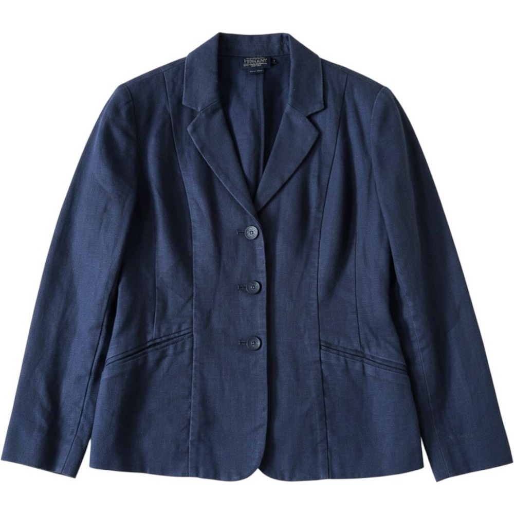Pendleton Blazer Small Navy Blue 3-Button Back Tab Tailored Dark Academia